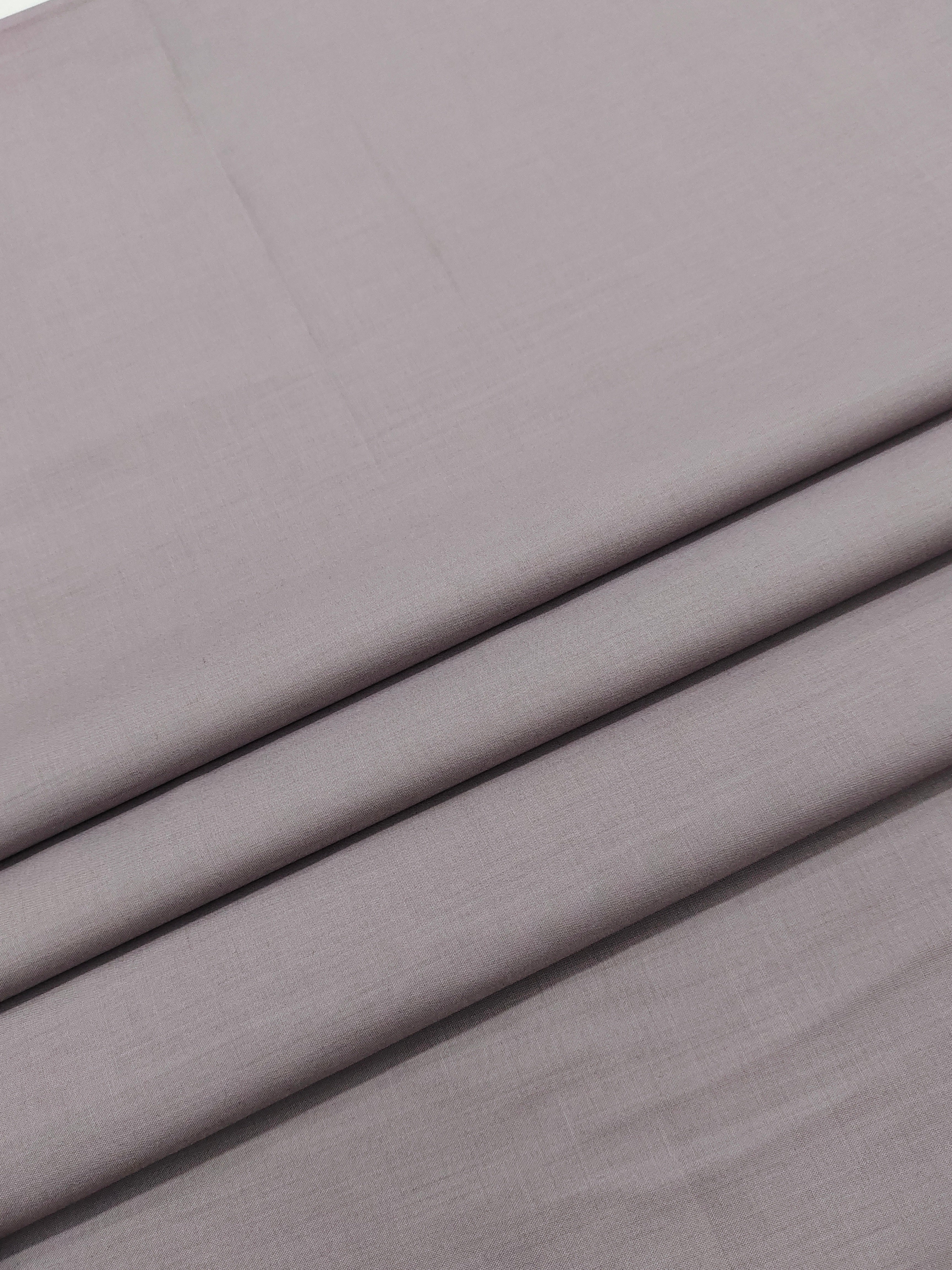 Soft Pearl Grey Giza Cotton Shirt Fabric for Men