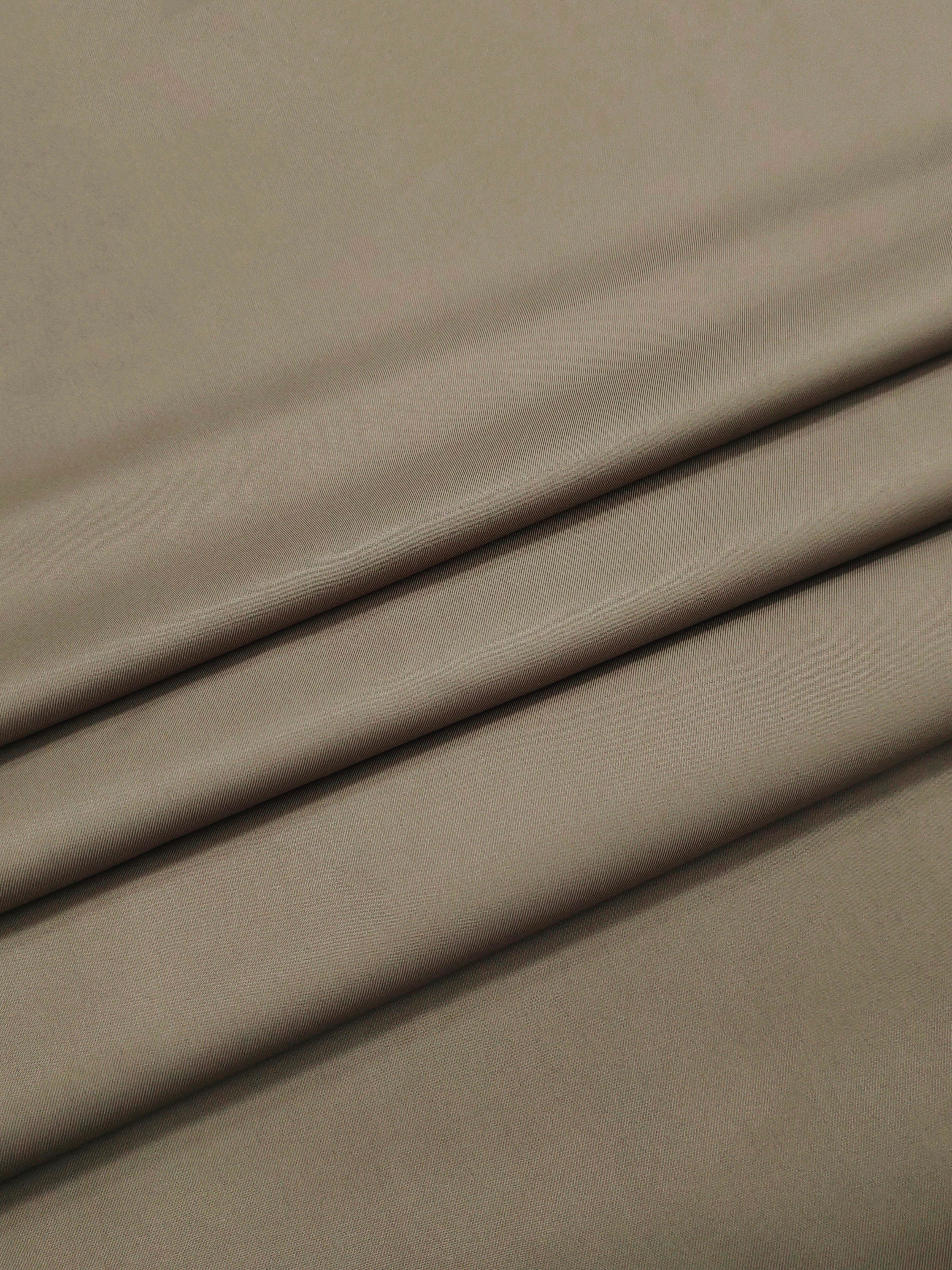 Mushroom Beige Cotton Trouser Fabric for Men's Formal & Casual Wear