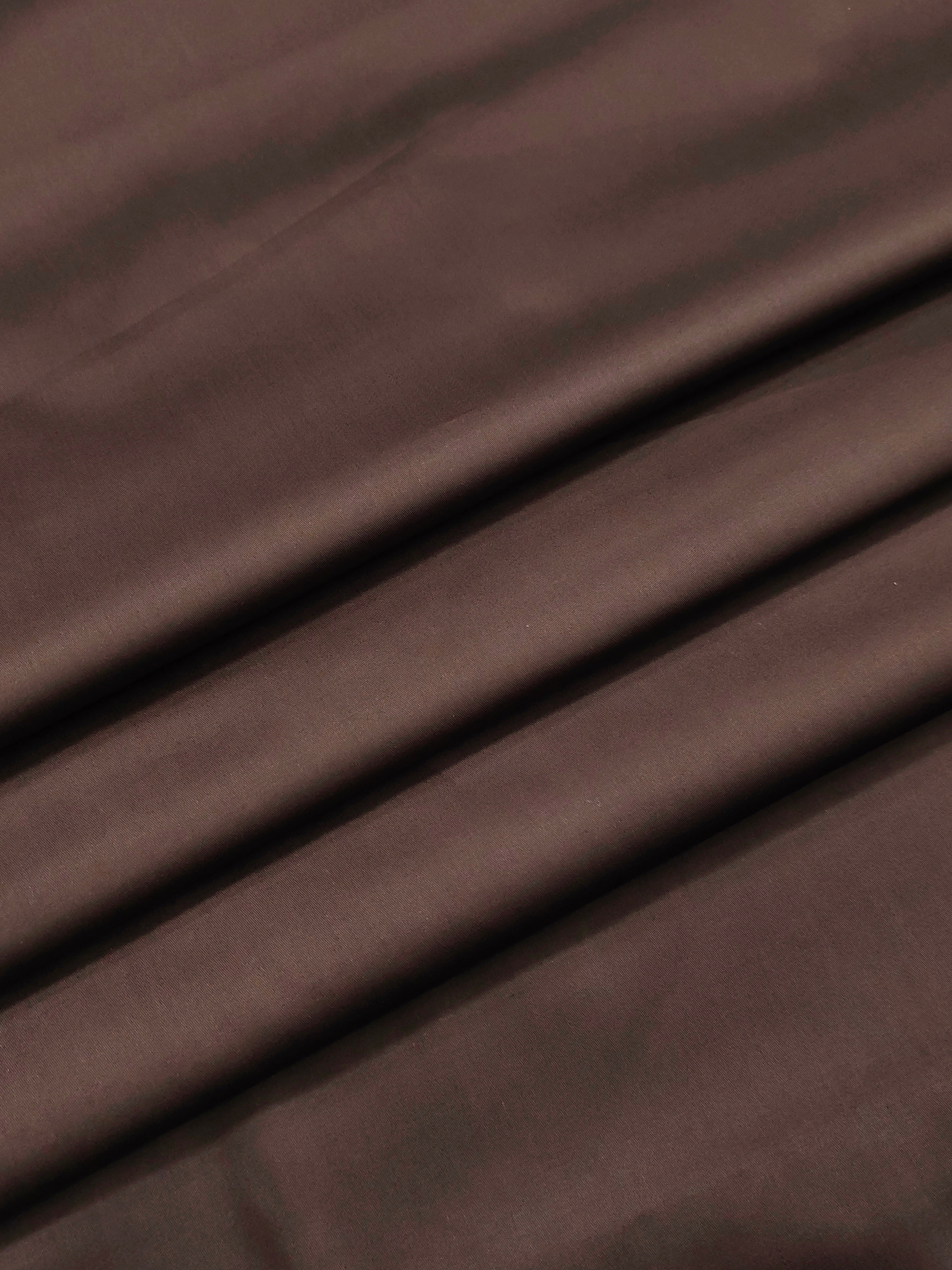 Expresso Brown & Crystal White Cotton Combo Fabric