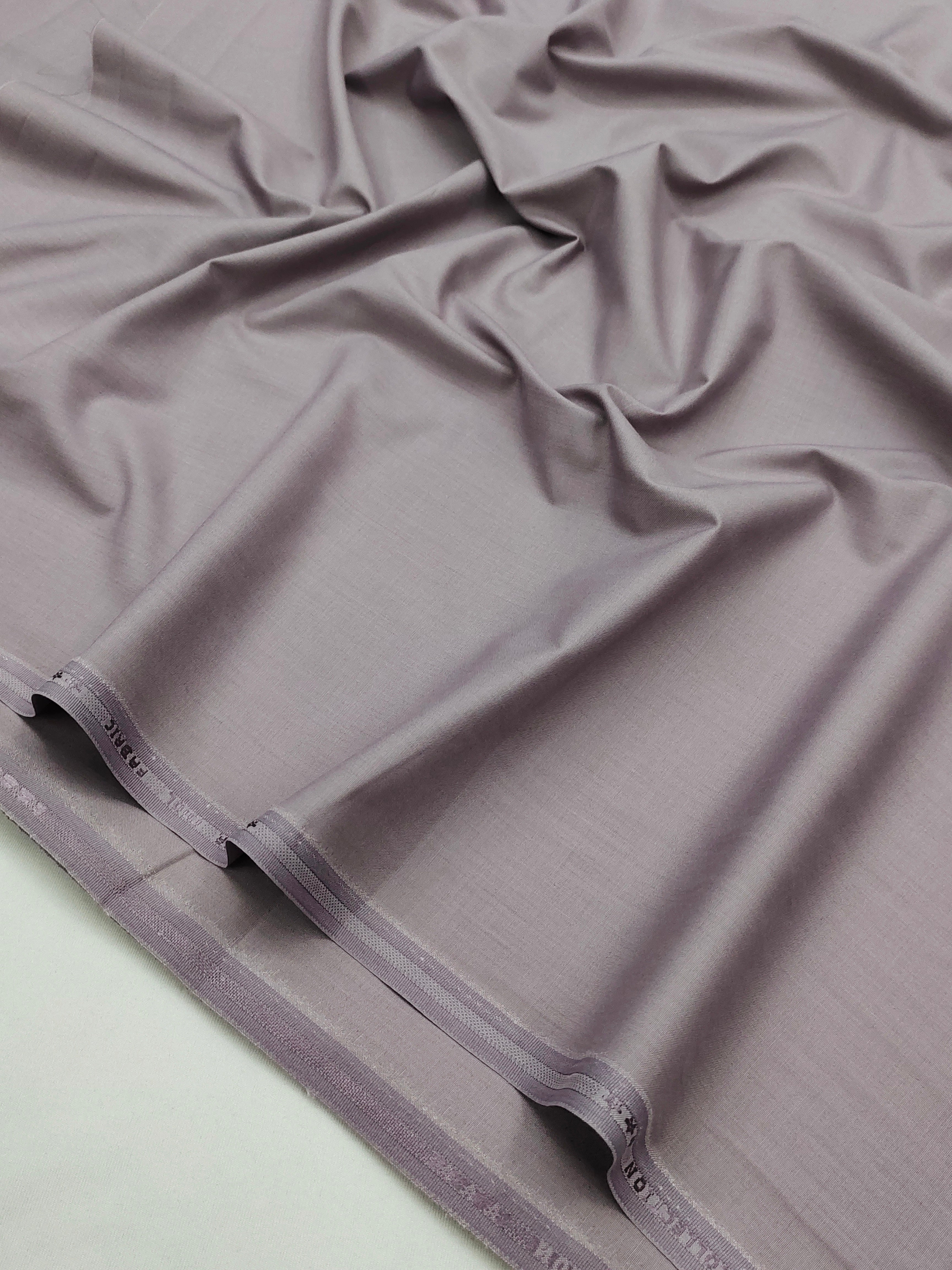 Soft Pearl Grey Giza Cotton Shirt Fabric for Men