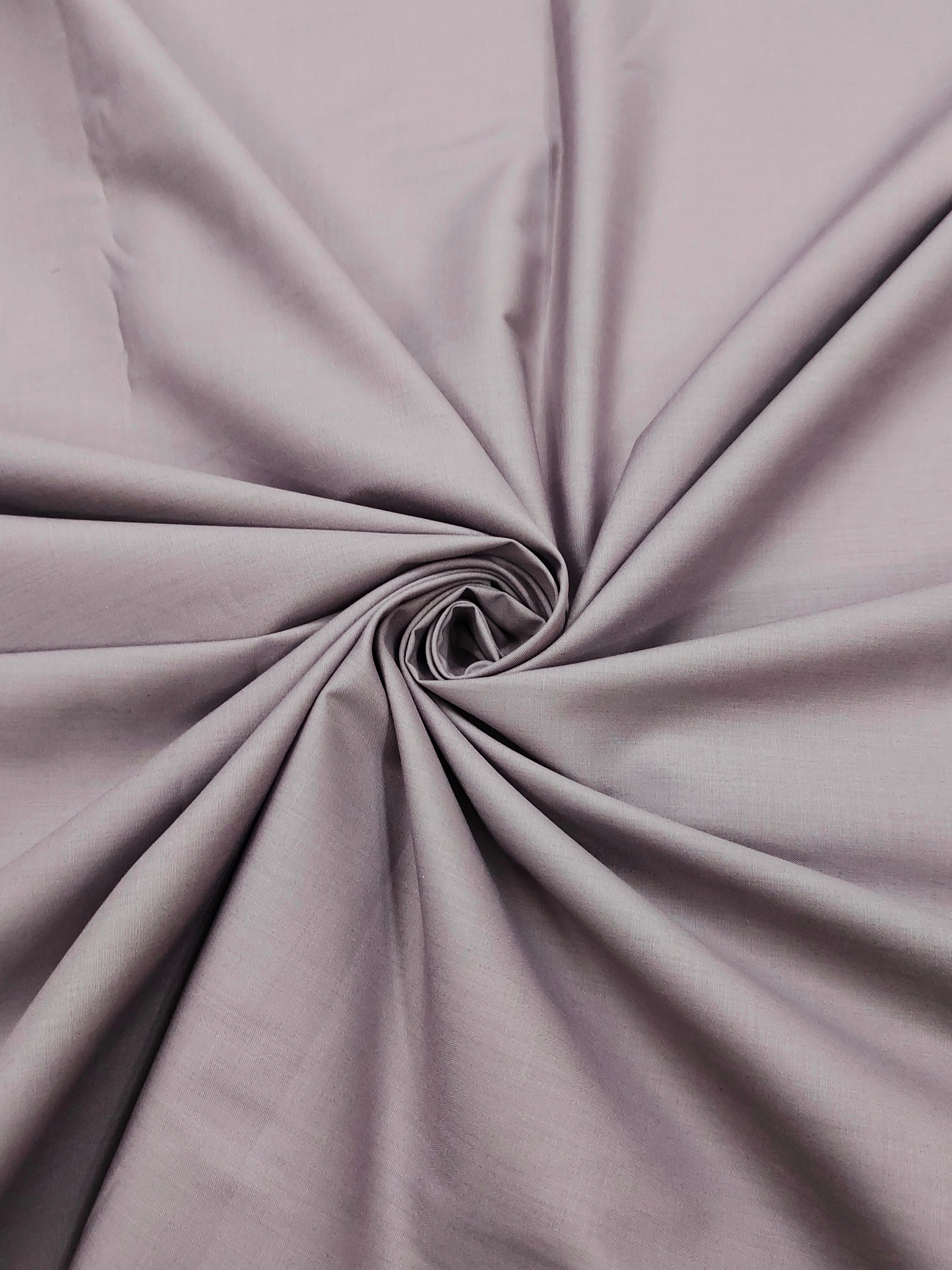 Soft Pearl Grey Giza Cotton Shirt Fabric for Men