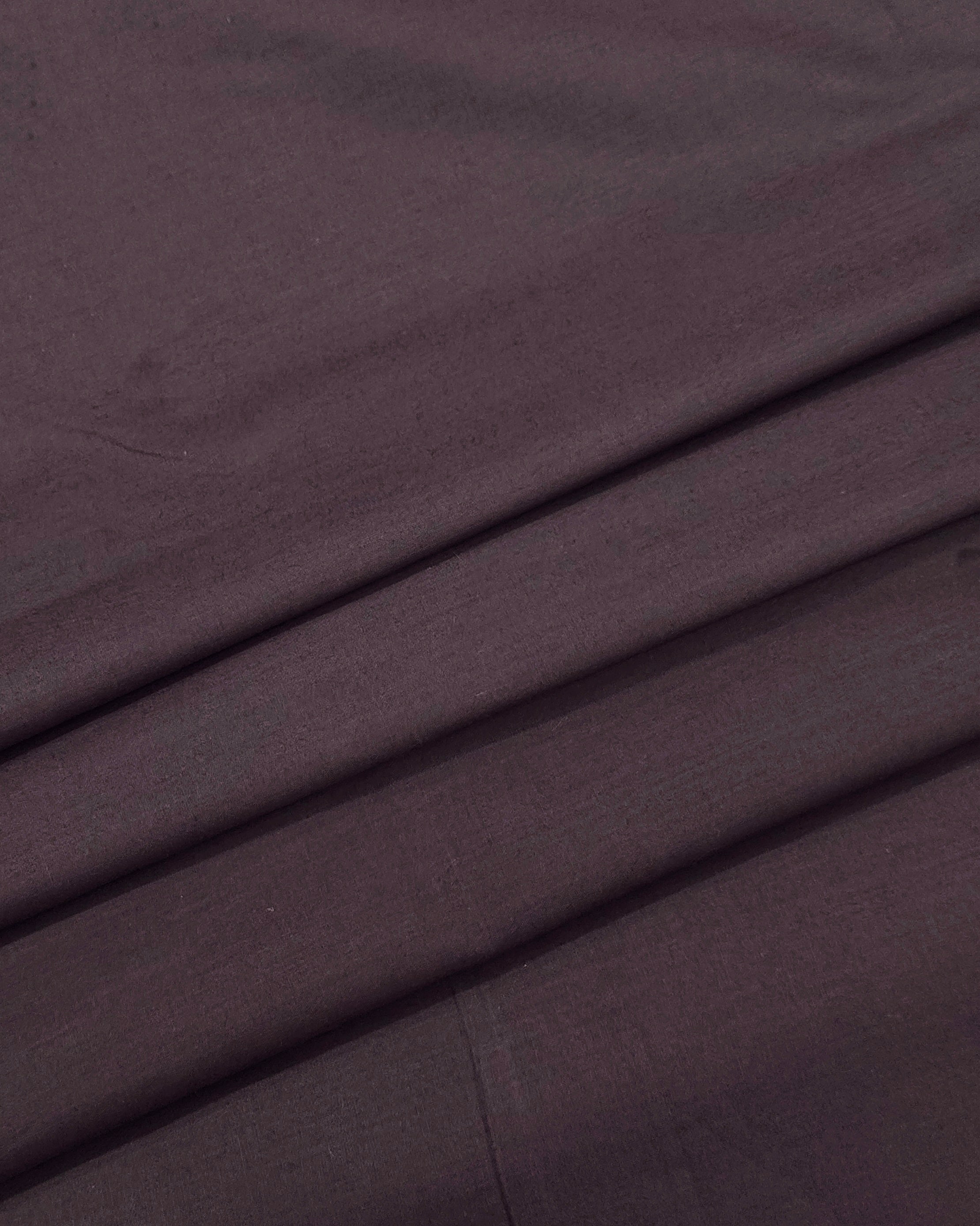 Rich Cocoa Brown Giza Cotton Shirt Fabric for Men