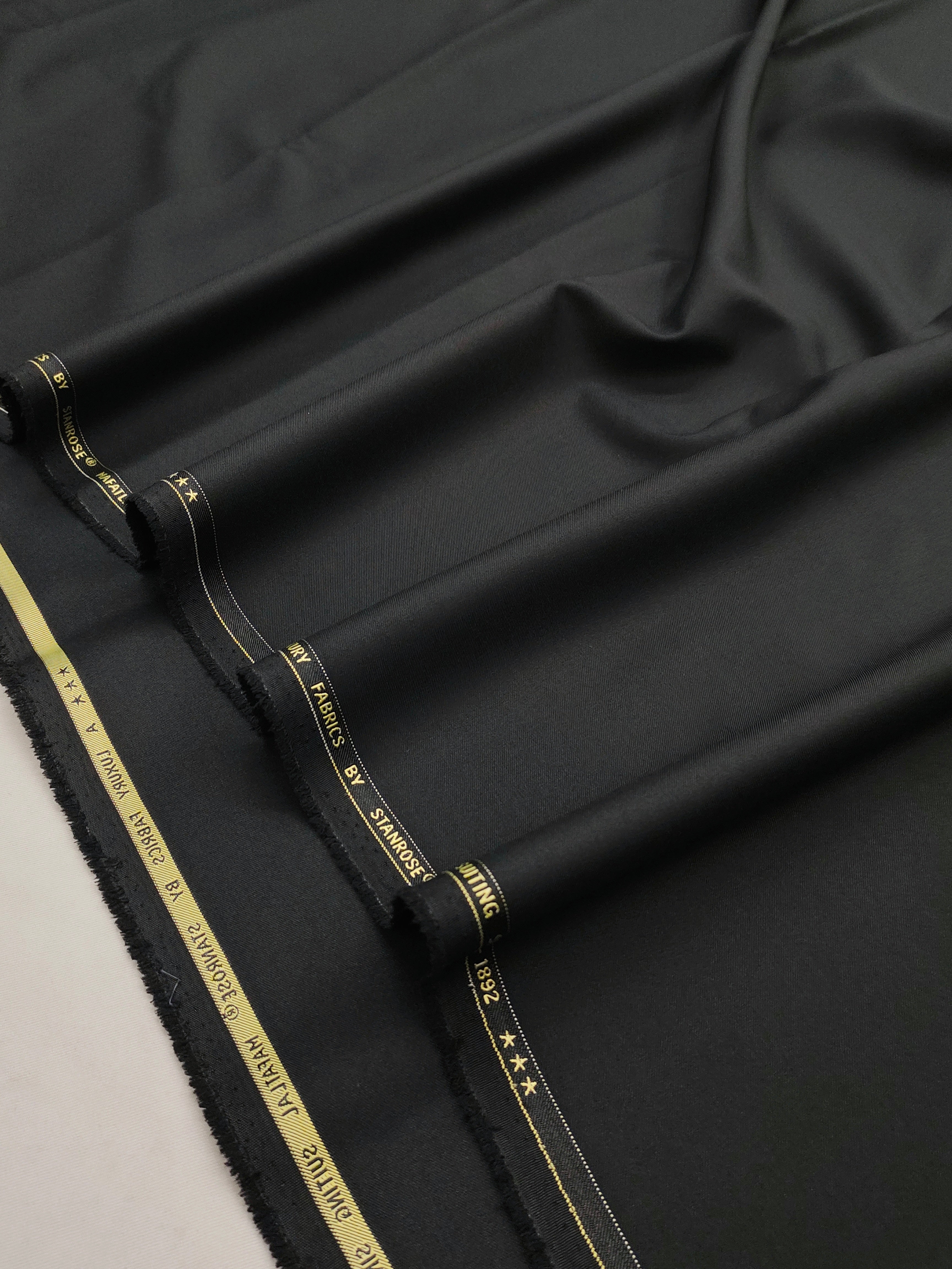 Premium Burgundy & Midnight Black Cotton Combo Fabric for Men