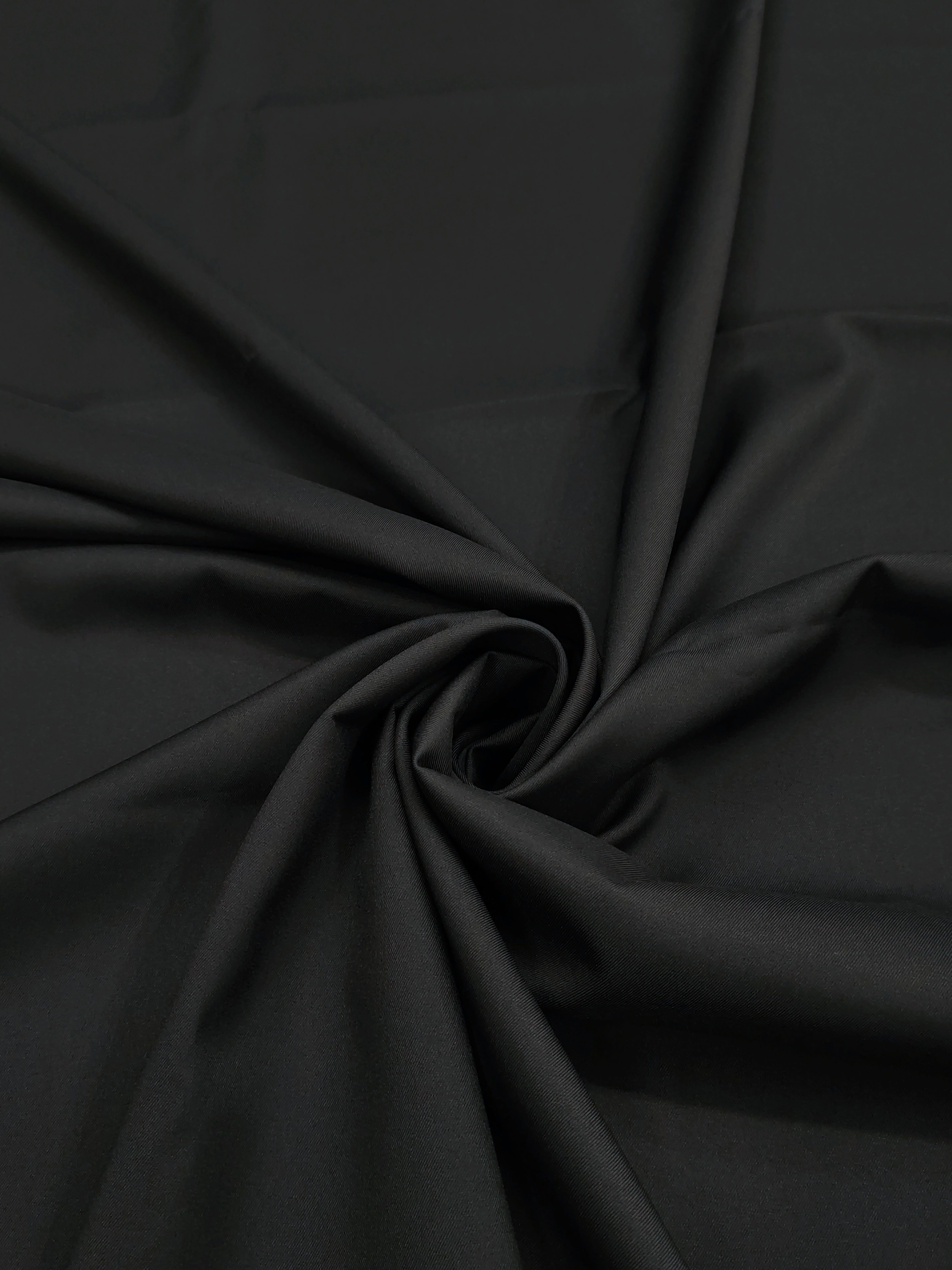 Midnight Black Premium Cotton Trouser Fabric