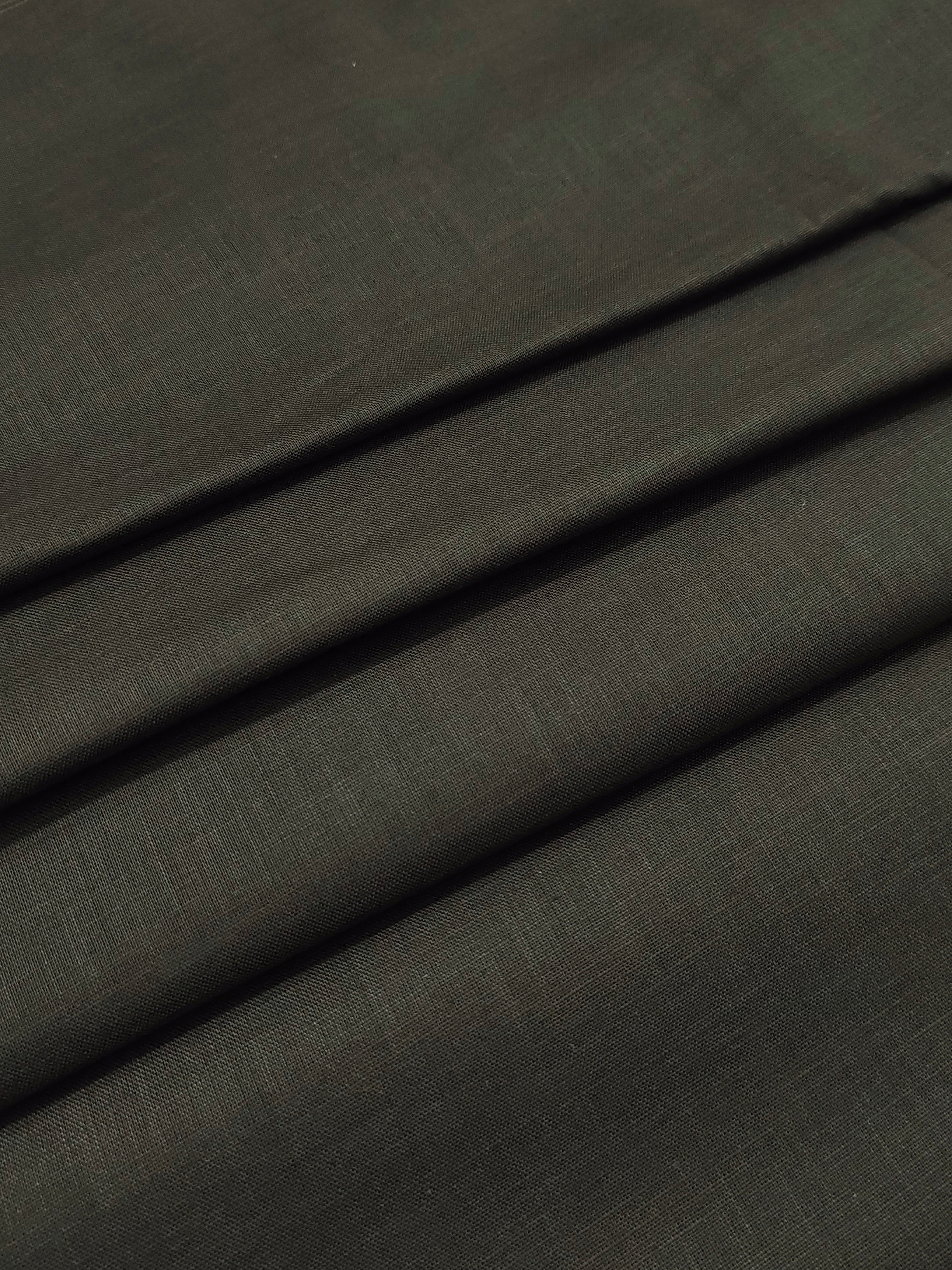 Mose Brown Semi Linen Shirt Fabric