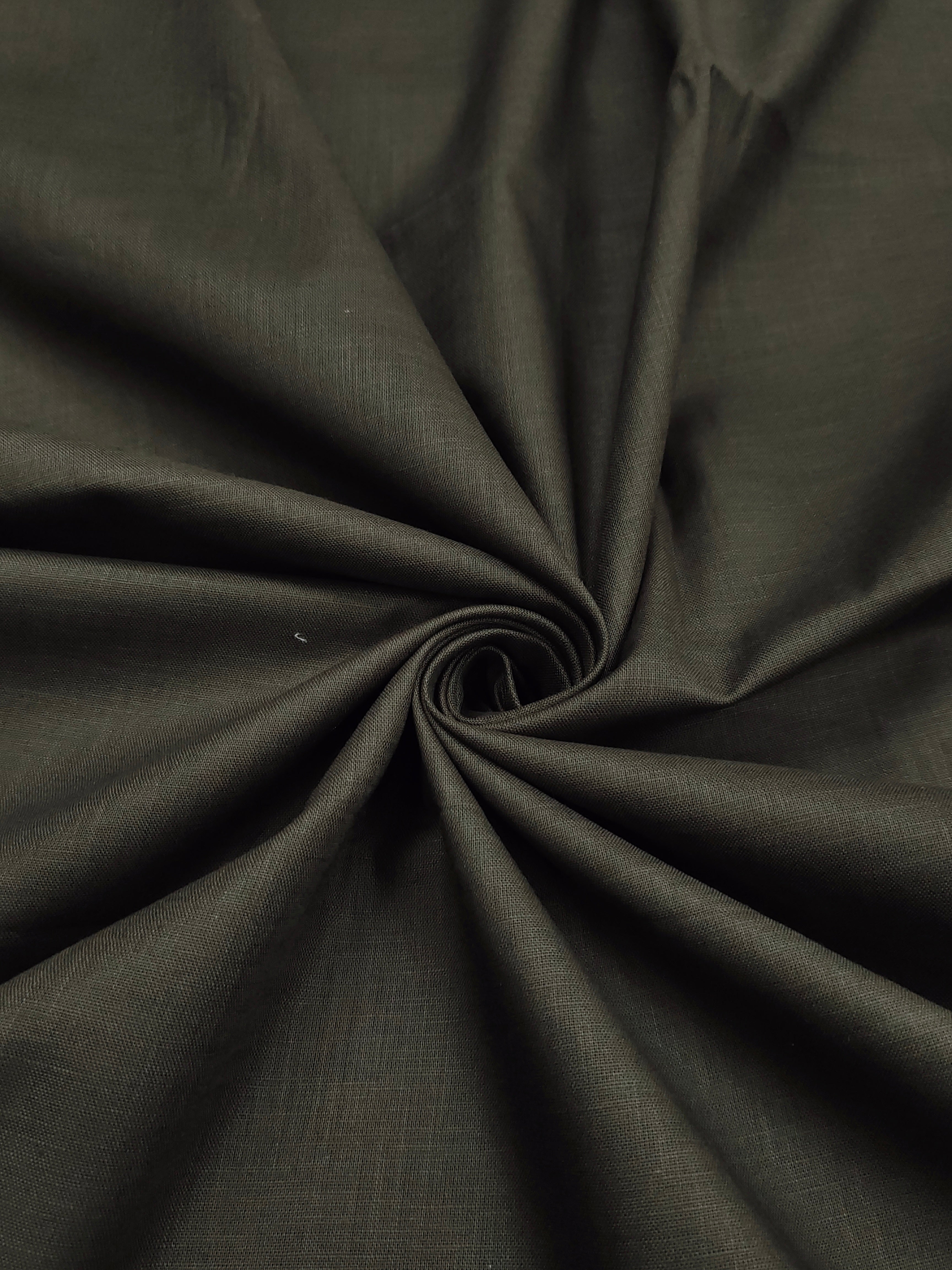 Mose Brown & Optical White Linen Combo Fabric for Men
