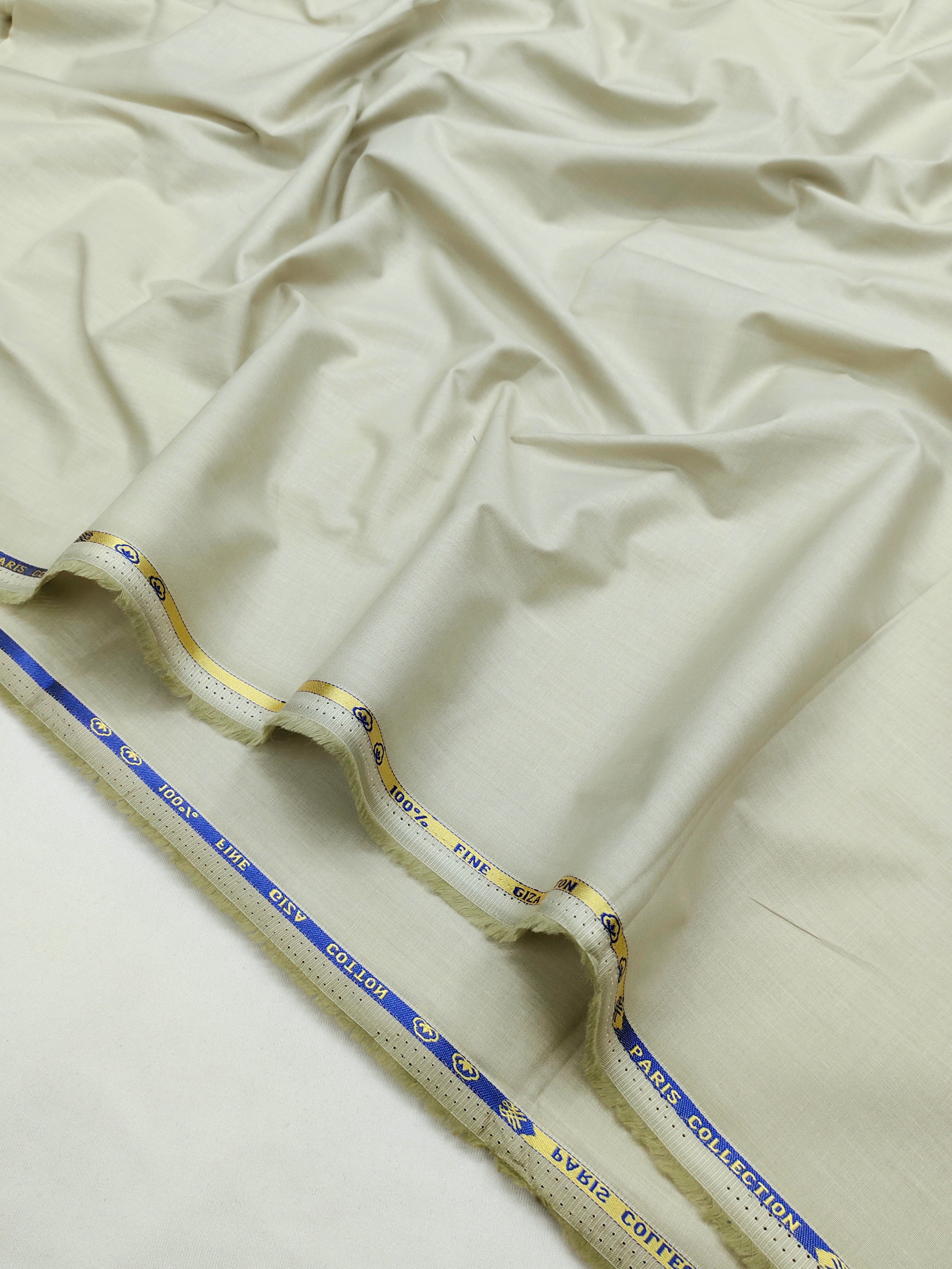 Premium Ivory & Midnight Black Cotton Fabric Combo