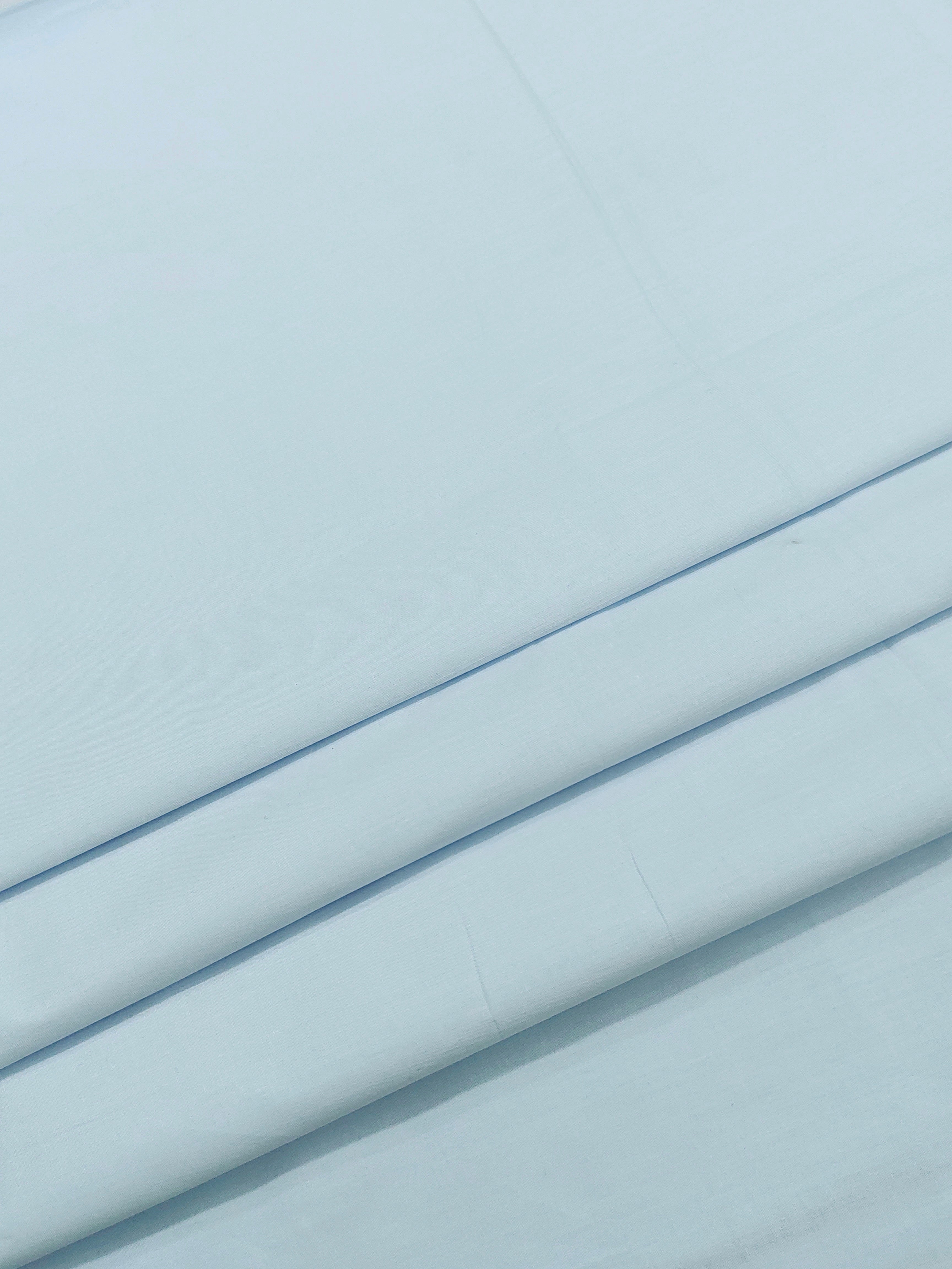 Sky Blue & Sapphire Navy Blue Cotton Fabric Combo