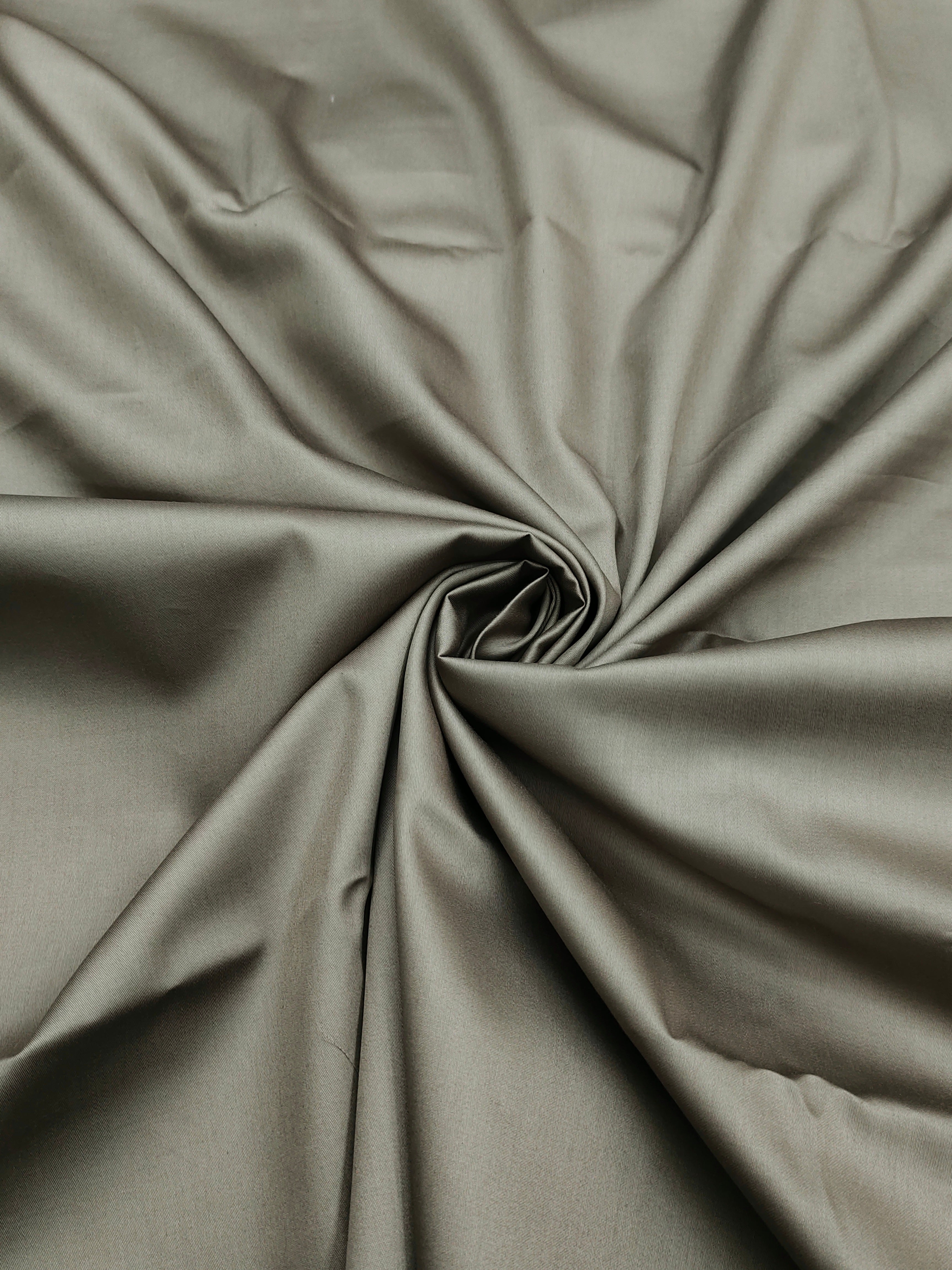 Stone Grey Cotton Shirt Fabric for Men – Premium Soft Cotton Material