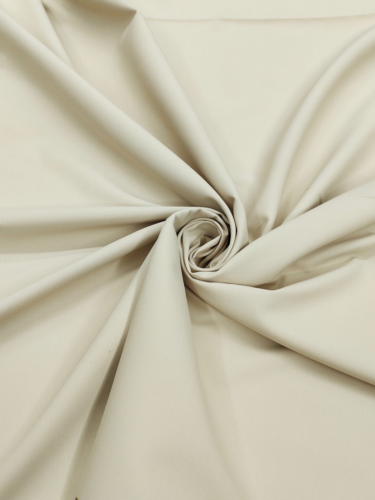 Deep Emerald Green & Vanilla Ivory Cotton Combo Fabric